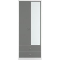 Click to view product details and reviews for Padstow Wardrobe 2 Door 1 Mirror Tall Combi Grey And White. Click to view product details and reviews for Padstow Wardrobe 2 Door 1 Mirror Tall Combi Grey And White.