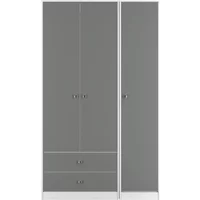 Click to view product details and reviews for Padstow Wardrobe 3 Door Lhf 2 Drawers Tall Triple Grey And White. Click to view product details and reviews for Padstow Wardrobe 3 Door Lhf 2 Drawers Tall Triple Grey And White.