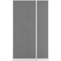 Click to view product details and reviews for Padstow Wardrobe 3 Door Tall Triple Grey And White. Click to view product details and reviews for Padstow Wardrobe 3 Door Tall Triple Grey And White.