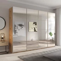 View Beluga extra sliding wardrobe - 271cm - 4 door - mirrored - artisan oak View Beluga extra sliding wardrobe - 271cm - 4 door - mirrored - artisan oak