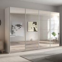 View Beluga extra sliding wardrobe - 361cm - 4 door - mirrored - alpine white View Beluga extra sliding wardrobe - 361cm - 4 door - mirrored - alpine white