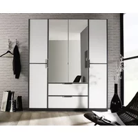 Click to view product details and reviews for Essensa Wardrobe 181cm 4 Door Combi White Metallic Grey Carcase. Click to view product details and reviews for Essensa Wardrobe 181cm 4 Door Combi White Metallic Grey Carcase.