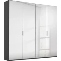 View Miramar type-5 wardrobe - 201cm - 4 door - mirrored - graphite View Miramar type-5 wardrobe - 201cm - 4 door - mirrored - graphite