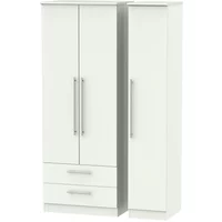Click to view product details and reviews for Sherwood Triple Wardrobe 3 Door Lhf 2 Drawer Tall Porcelain. Click to view product details and reviews for Sherwood Triple Wardrobe 3 Door Lhf 2 Drawer Tall Porcelain.