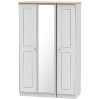 Click to view product details and reviews for Victoria Triple Wardrobe 3 Door 1 Mirror Grey And Riviera Oak. Click to view product details and reviews for Victoria Triple Wardrobe 3 Door 1 Mirror Grey And Riviera Oak.