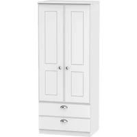 Click to view product details and reviews for Victoria Wardrobe 2 Door 2 Drawer Double White. Click to view product details and reviews for Victoria Wardrobe 2 Door 2 Drawer Double White.