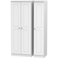 Click to view product details and reviews for Victoria Wardrobe 3 Door Tall Triple White. Click to view product details and reviews for Victoria Wardrobe 3 Door Tall Triple White.