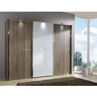 Click to view product details and reviews for Miami2 Sliding Wardrobe 3 Door Oak And White Glass. Click to view product details and reviews for Miami2 Sliding Wardrobe 3 Door Oak And White Glass.