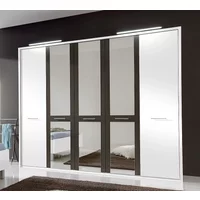 Click to view product details and reviews for Portland Wardrobe 5 Door Mirror White And Havana. Click to view product details and reviews for Portland Wardrobe 5 Door Mirror White And Havana.