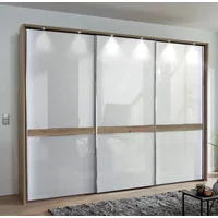 Click to view product details and reviews for Rialto Sliding Wardrobe 3 Door White Glass And Oak Trim. Click to view product details and reviews for Rialto Sliding Wardrobe 3 Door White Glass And Oak Trim.