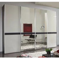Click to view product details and reviews for Rialto Sliding Wardrobe 4 Door Mirror White Glass And Graphite Trim 300cm. Click to view product details and reviews for Rialto Sliding Wardrobe 4 Door Mirror White Glass And Graphite Trim 300cm.