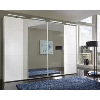 Click to view product details and reviews for Westside Sliding Wardrobe 4 Door Mirror White Glass. Click to view product details and reviews for Westside Sliding Wardrobe 4 Door Mirror White Glass.