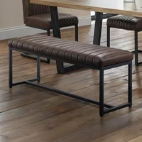 Click to view product details and reviews for Brooklyn Dining Bench Brown Faux Leather. Click to view product details and reviews for Brooklyn Dining Bench Brown Faux Leather.