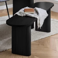 Click to view product details and reviews for Axel Dining Bench Black Fluted. Click to view product details and reviews for Axel Dining Bench Black Fluted.