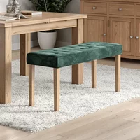 Click to view product details and reviews for Addisyn Dining Bench Large Green Fabric. Click to view product details and reviews for Addisyn Dining Bench Large Green Fabric.
