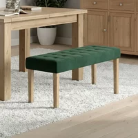Click to view product details and reviews for Addisyn Dining Bench Small Green Fabric. Click to view product details and reviews for Addisyn Dining Bench Small Green Fabric.