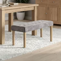 Click to view product details and reviews for Addisyn Dining Bench Small Grey Fabric. Click to view product details and reviews for Addisyn Dining Bench Small Grey Fabric.