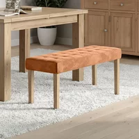 Click to view product details and reviews for Addisyn Dining Bench Small Orange Fabric. Click to view product details and reviews for Addisyn Dining Bench Small Orange Fabric.