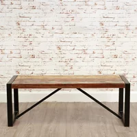 View Urban chic reclaimed dining bench - small View Urban chic reclaimed dining bench - small