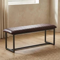Click to view product details and reviews for Vintage Dining Bench Brown Faux Leather. Click to view product details and reviews for Vintage Dining Bench Brown Faux Leather.