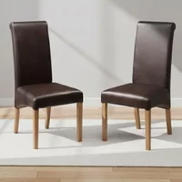 Click to view product details and reviews for Cuba Dining Chair Set Of 2 Brown Faux Leather. Click to view product details and reviews for Cuba Dining Chair Set Of 2 Brown Faux Leather.