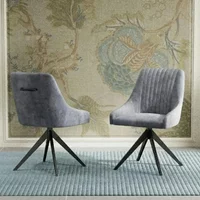 Click to view product details and reviews for 2 X Hico Grey Fabric Swivel Dining Chair. Click to view product details and reviews for 2 X Hico Grey Fabric Swivel Dining Chair.