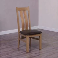 Click to view product details and reviews for Vermont Dining Chair Set Of 2 Oak Dark Brown Leather. Click to view product details and reviews for Vermont Dining Chair Set Of 2 Oak Dark Brown Leather.