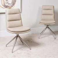 Click to view product details and reviews for Nobo Swivel Dining Chair Set Of 2 Taupe Faux Leather Chrome Legs. Click to view product details and reviews for Nobo Swivel Dining Chair Set Of 2 Taupe Faux Leather Chrome Legs.