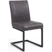 Click to view product details and reviews for Archer Dining Chair Set Of 2 Grey Leather Cantilever. Click to view product details and reviews for Archer Dining Chair Set Of 2 Grey Leather Cantilever.