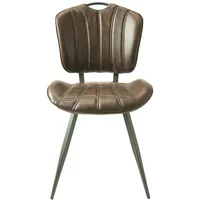 Click to view product details and reviews for Gustavia Dining Chairs Set Of 2 Vintage Leather Chestnut. Click to view product details and reviews for Gustavia Dining Chairs Set Of 2 Vintage Leather Chestnut.