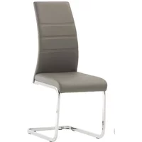 Click to view product details and reviews for Soho Dining Chair Set Of 2 Chrome Cantilever Grey Faux Leather. Click to view product details and reviews for Soho Dining Chair Set Of 2 Chrome Cantilever Grey Faux Leather.