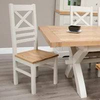 Click to view product details and reviews for Deluxe Painted Dining Chair Set Of 2 Cross Back. Click to view product details and reviews for Deluxe Painted Dining Chair Set Of 2 Cross Back.