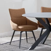 Click to view product details and reviews for Ace Dining Chair Swivel Orange Fabric Black Legs. Click to view product details and reviews for Ace Dining Chair Swivel Orange Fabric Black Legs.