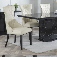 Click to view product details and reviews for Mimi Dining Chair Large High Back Cream Leather Black Legs. Click to view product details and reviews for Mimi Dining Chair Large High Back Cream Leather Black Legs.