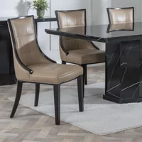 Click to view product details and reviews for Paris Dining Chair Taupe Leather Brown Legs. Click to view product details and reviews for Paris Dining Chair Taupe Leather Brown Legs.