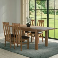 Click to view product details and reviews for Original Extending Dining Set 4 8 Seater 131cm 198cm Rustic Oak 4 Arizona Slatted Chair With Dark Brown Faux Leather Seat Pad. Click to view product details and reviews for Original Extending Dining Set 4 8 Seater 131cm 198cm Rustic Oak 4 Arizona Slatted Chair With Dark Brown Faux Leather Seat Pad.