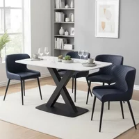 Click to view product details and reviews for Vernal Dining Set 4 Seater 130cm White Sintered Stone 4 Langley Grey Faux Leather Chair. Click to view product details and reviews for Vernal Dining Set 4 Seater 130cm White Sintered Stone 4 Langley Grey Faux Leather Chair.