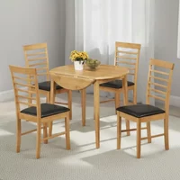 Click to view product details and reviews for Hanover Round Drop Leaf Dining Set 4 Seater 61cm 91cm Light Oak. Click to view product details and reviews for Hanover Round Drop Leaf Dining Set 4 Seater 61cm 91cm Light Oak.