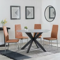 Click to view product details and reviews for Novara Dining Set 4 Seater 130cm Round White Ceramic 4x Metro Dining Chairs Burnt Orange Leather Chrome Legs. Click to view product details and reviews for Novara Dining Set 4 Seater 130cm Round White Ceramic 4x Metro Dining Chairs Burnt Orange Leather Chrome Legs.