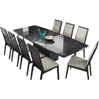 Click to view product details and reviews for Versilia Extending Dining Set 8 10 Seater 196 250cm Black. Click to view product details and reviews for Versilia Extending Dining Set 8 10 Seater 196 250cm Black.