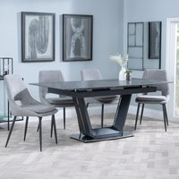 Click to view product details and reviews for Alpha Extending Dining Set 4 6 Seater 140cm 180cm Black Ceramic Peyton Dining Chair Grey Fabric. Click to view product details and reviews for Alpha Extending Dining Set 4 6 Seater 140cm 180cm Black Ceramic Peyton Dining Chair Grey Fabric.