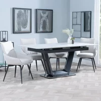 Click to view product details and reviews for Alpha Extending Dining Set 4 6 Seater 140cm 180cm White Ceramic Ace Swivel Dining Chair Beige Fabric. Click to view product details and reviews for Alpha Extending Dining Set 4 6 Seater 140cm 180cm White Ceramic Ace Swivel Dining Chair Beige Fabric.