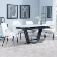 Click to view product details and reviews for Alpha Extending Dining Set 4 6 Seater 140cm 180cm White Ceramic Peyton Dining Chair Cream Fabric. Click to view product details and reviews for Alpha Extending Dining Set 4 6 Seater 140cm 180cm White Ceramic Peyton Dining Chair Cream Fabric.