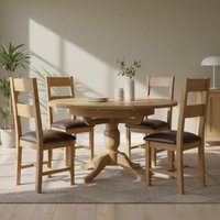Click to view product details and reviews for Appleby Extending Dining Set 2 4 Seater 100cm 140cm Oak With 4 Ladder Back Chairs Black Faux Leather Seat Pad. Click to view product details and reviews for Appleby Extending Dining Set 2 4 Seater 100cm 140cm Oak With 4 Ladder Back Chairs Black Faux Leather Seat Pad.