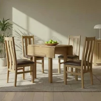 Click to view product details and reviews for Appleby Square Drop Leaf Dining Set 4 Seater 90cm Oak With 4 Arizona Slatted Chairs Black Faux Leather Seat Pad. Click to view product details and reviews for Appleby Square Drop Leaf Dining Set 4 Seater 90cm Oak With 4 Arizona Slatted Chairs Black Faux Leather Seat Pad.