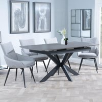Click to view product details and reviews for Bari Extending Dining Set 4 6 Seater 140cm 180cm Grey Ceramic Ace Swivel Dining Chair Grey Fabric. Click to view product details and reviews for Bari Extending Dining Set 4 6 Seater 140cm 180cm Grey Ceramic Ace Swivel Dining Chair Grey Fabric.