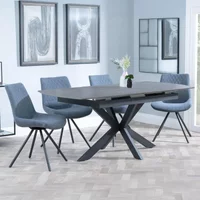 Click to view product details and reviews for Bari Extending Dining Set 4 6 Seater 140cm 180cm Grey Ceramic Boden Swivel Dining Chair Dark Grey Fabric. Click to view product details and reviews for Bari Extending Dining Set 4 6 Seater 140cm 180cm Grey Ceramic Boden Swivel Dining Chair Dark Grey Fabric.
