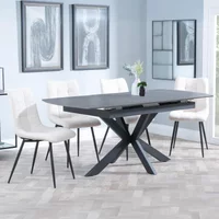 Click to view product details and reviews for Bari Extending Dining Set 4 6 Seater 140cm 180cm Grey Ceramic Corona Dining Chair Beige Fabric. Click to view product details and reviews for Bari Extending Dining Set 4 6 Seater 140cm 180cm Grey Ceramic Corona Dining Chair Beige Fabric.