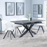 Click to view product details and reviews for Bari Extending Dining Set 4 6 Seater 140cm 180cm Grey Ceramic Ion Swivel Dining Chair Cream Boucle Fabric. Click to view product details and reviews for Bari Extending Dining Set 4 6 Seater 140cm 180cm Grey Ceramic Ion Swivel Dining Chair Cream Boucle Fabric.