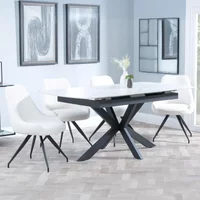 Click to view product details and reviews for Bari Extending Dining Set 4 6 Seater 140cm 180cm White Ceramic Arctic Swivel Dining Chair Cream Velvet Fabric. Click to view product details and reviews for Bari Extending Dining Set 4 6 Seater 140cm 180cm White Ceramic Arctic Swivel Dining Chair Cream Velvet Fabric.